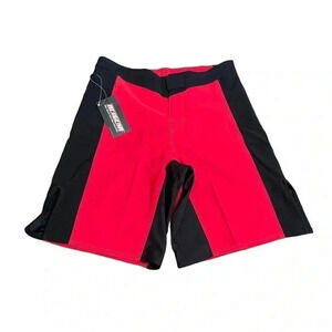 Revgear Spartan Pro Gear Blank Red Black MMA Fight Shorts Men’s XS New with Tag